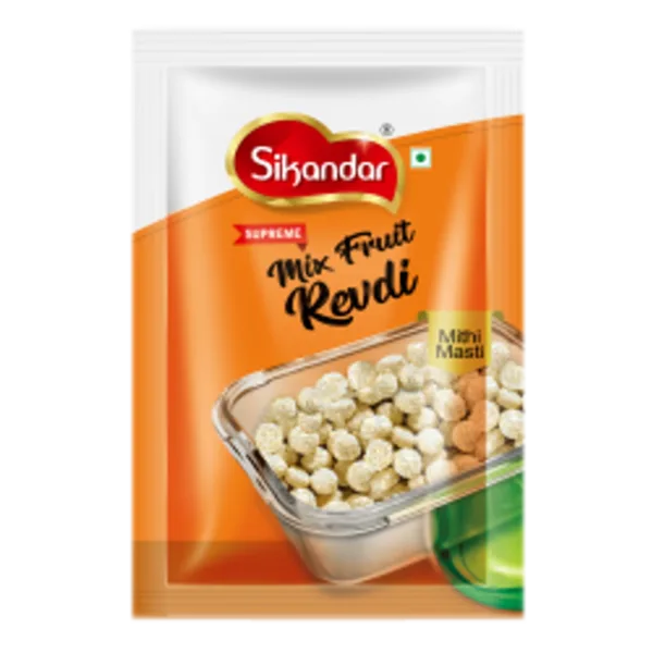 Sikandar Mix Fruit Revdi 200G – Mini Sesame Til Candy With Exotic Fruit Flavours Like Pomelo, Banana &Amp;Amp; Cranberry